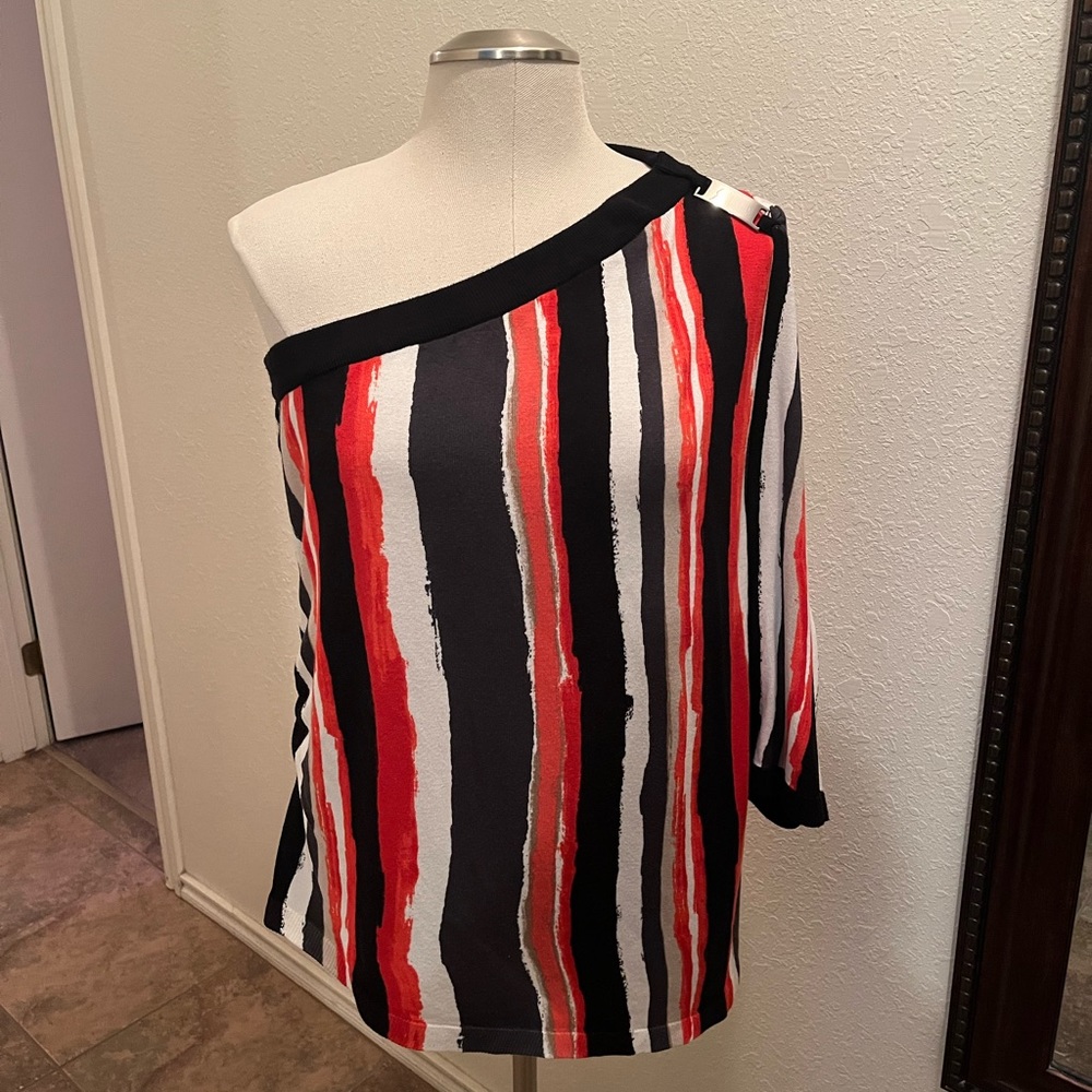 Plus Size Lane Bryant One Shoulder Top Size 18/20 sweater like material